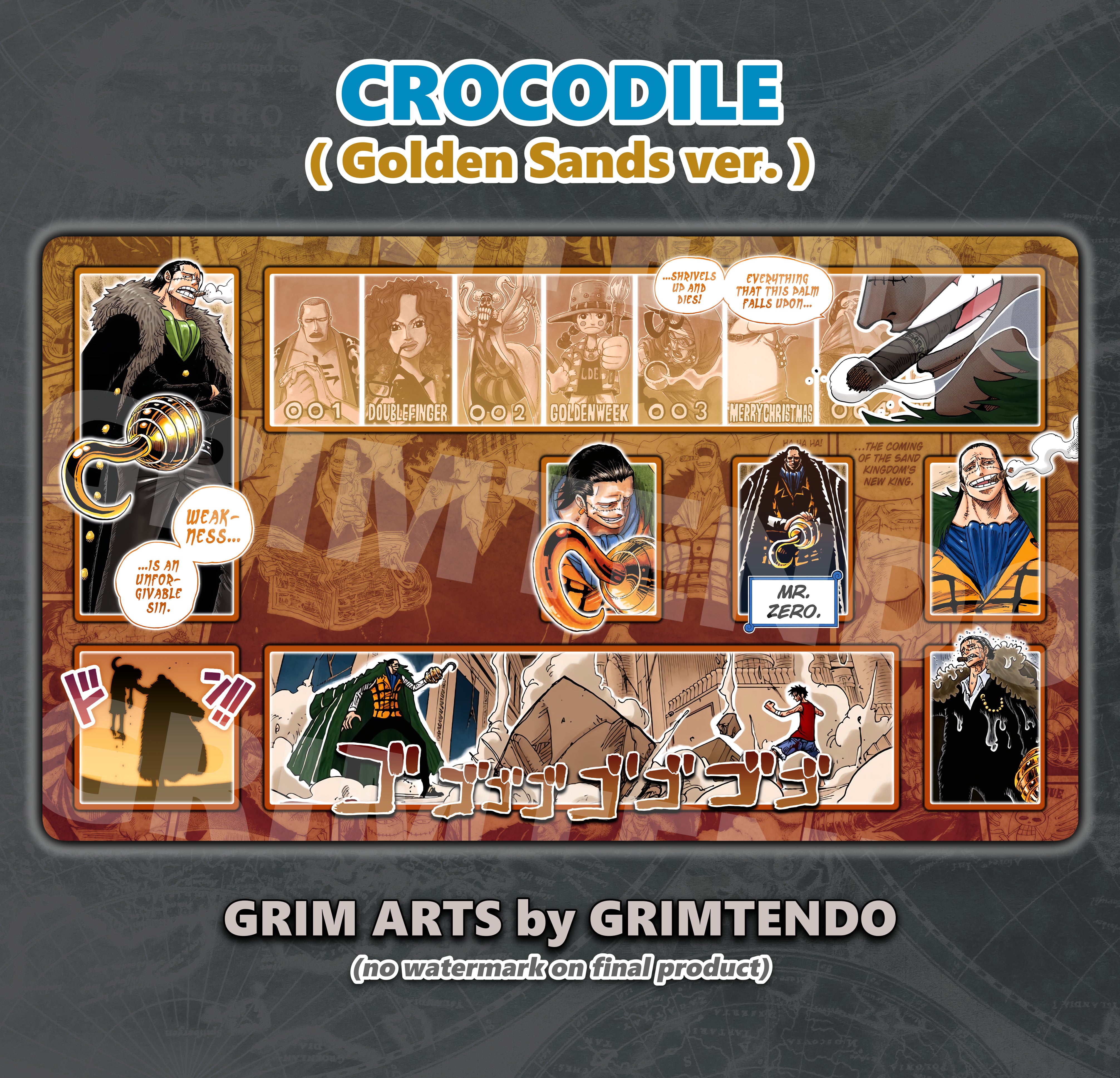 Crocodile (Full Playmat) GRIM ARTS Crocodile (Full Playmat) GRIM ARTS
