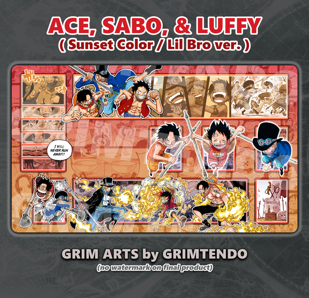 Ace, Sabo, Luffy (Full Playmat)