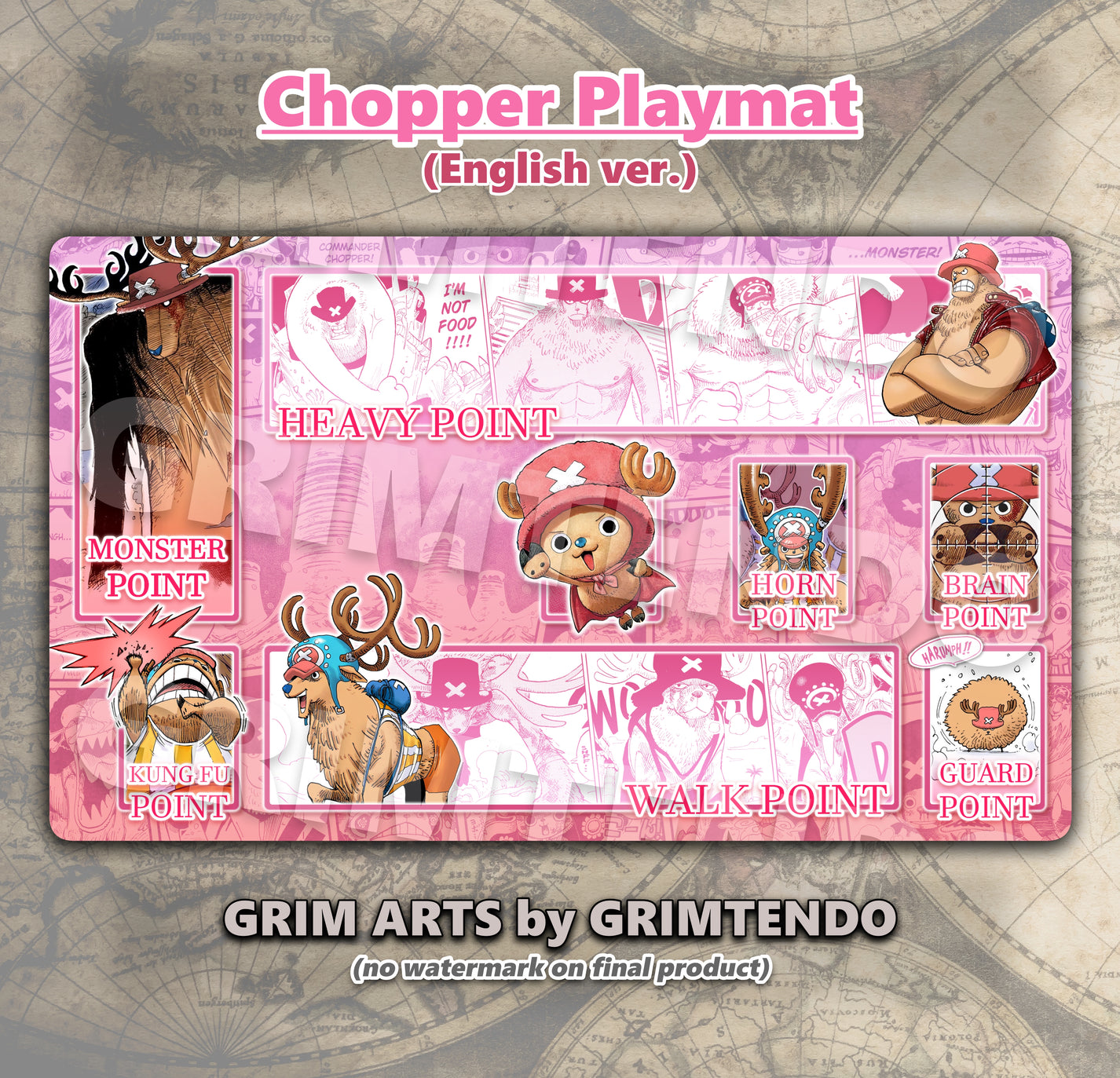 One Piece TCG Chopper Playmat GRIM ARTS