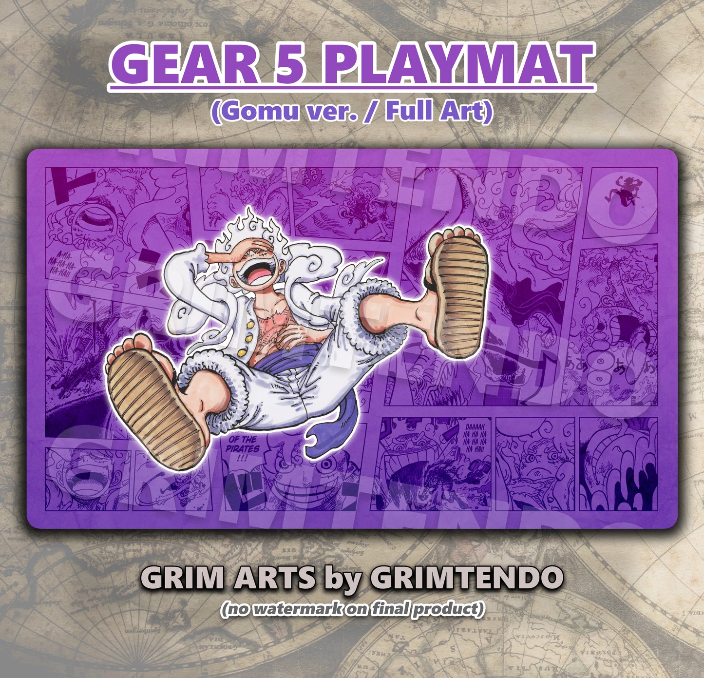 Gear 5 Luffy (Manga Playmat)