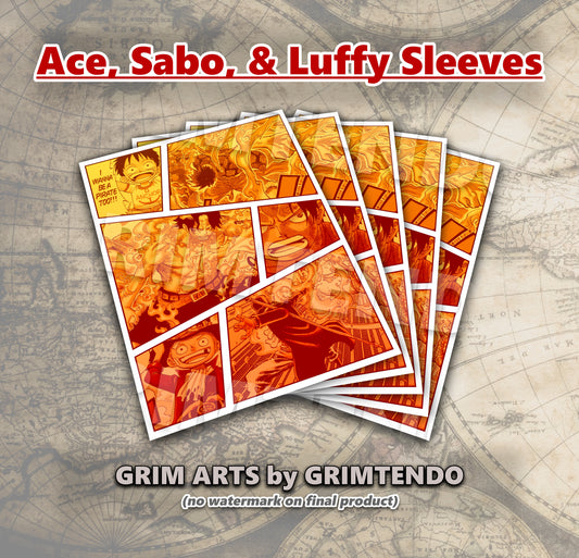 Ace, Sabo, Luffy (TCG Sleeves)