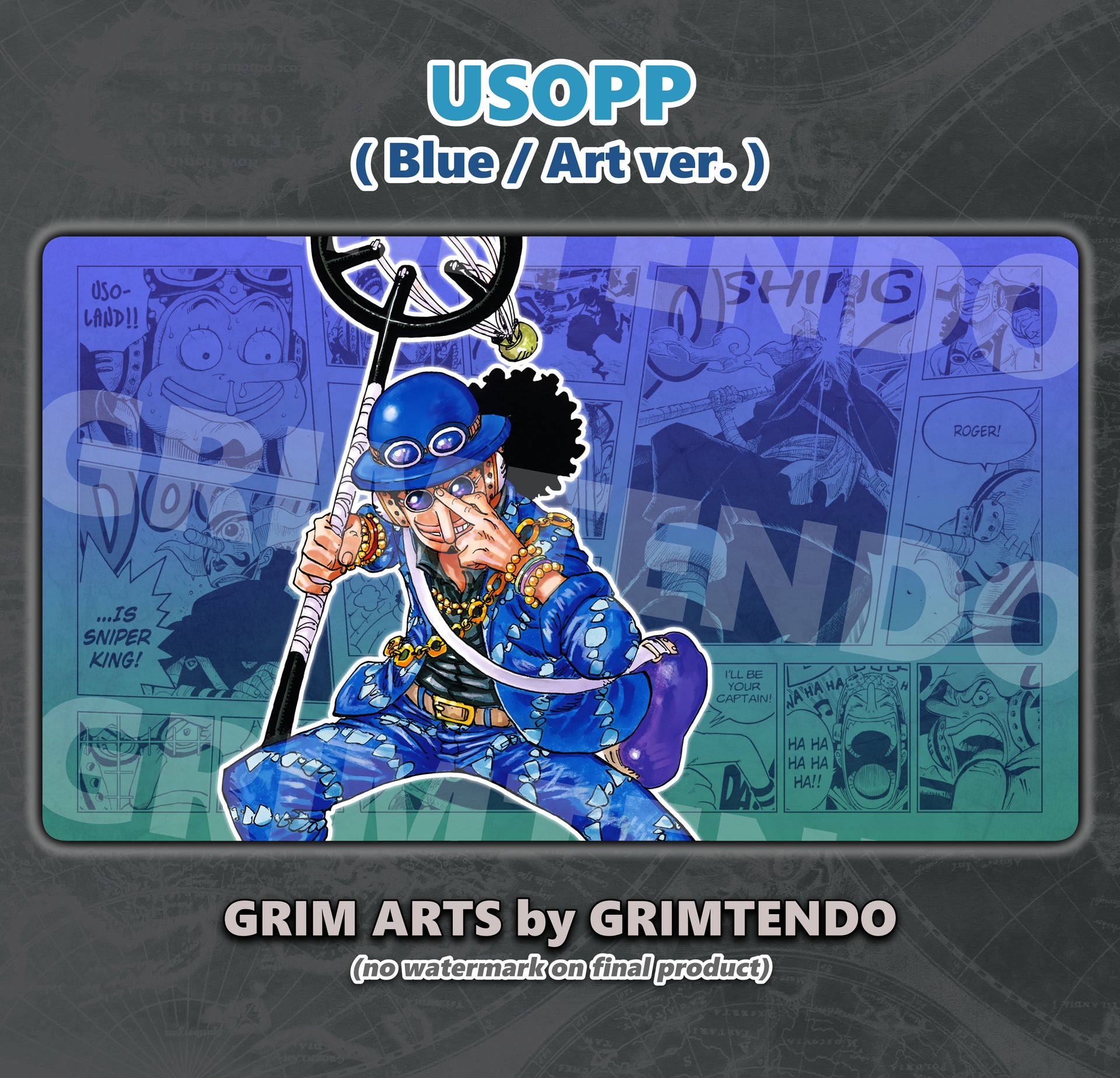 usopp one piece card game Usopp (Manga Playmat) – GRIM ARTS